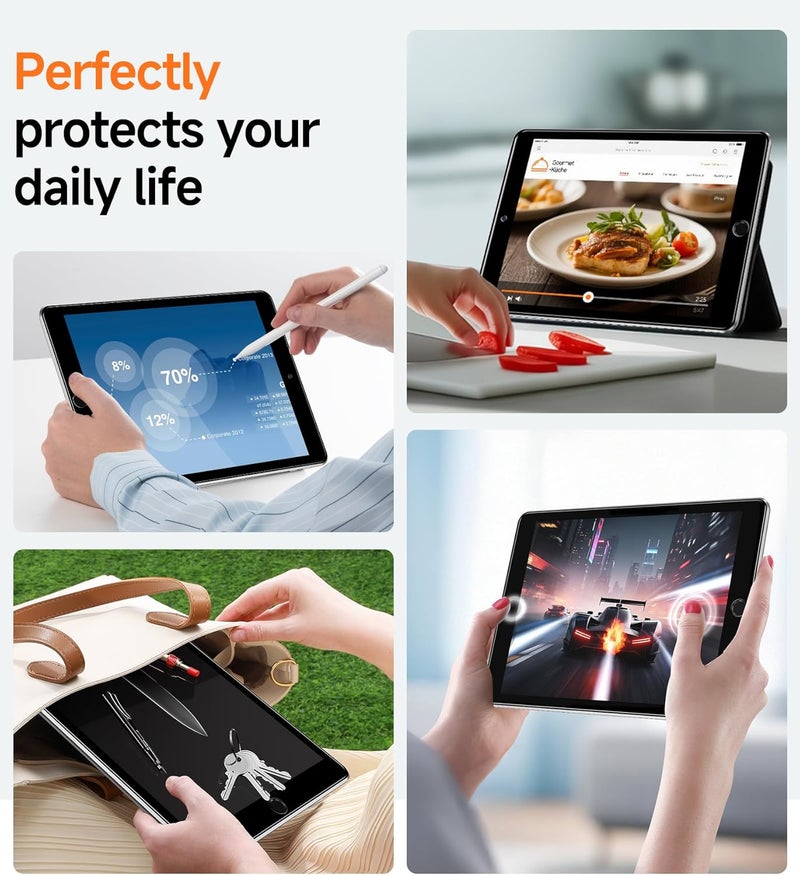 SmartDevil Screen Protector for iPad with Easy Installation Frame, 9H Clear Tempered Glass Film, Anti-Shatter, Bubble Free, Dust-Free Box, 2 Pack (7/8/9th Gen (2019-2021)) - Image 4